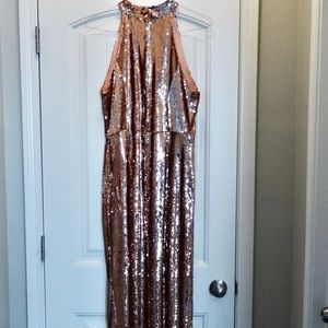 ✨Rose Gold Full Sequin Dress✨